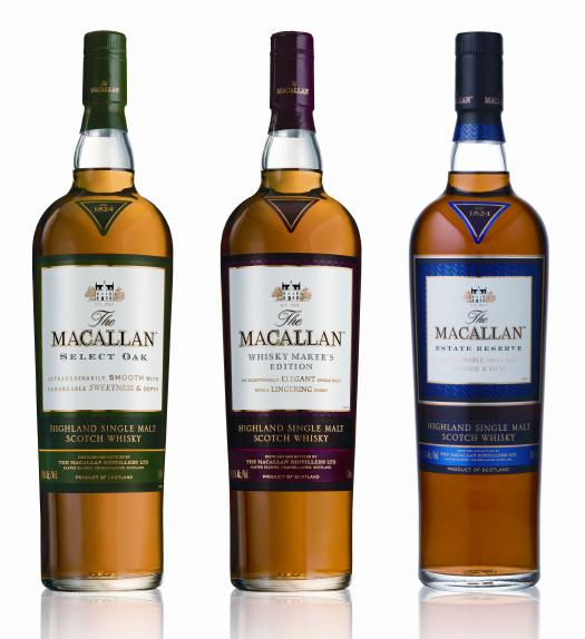 macallan 1824 - 4 bottle lineup