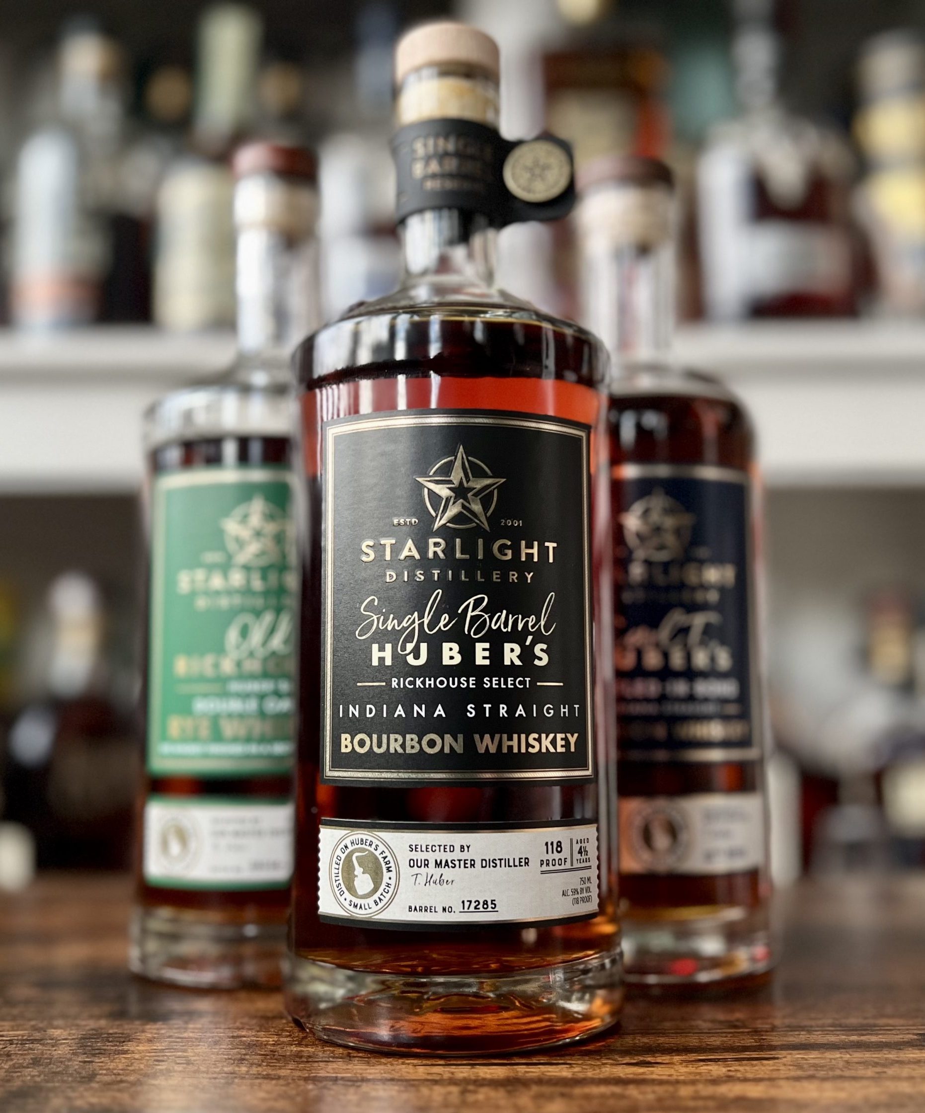 Starlight Distillery Carl T. Huber's Bourbon Whiskey Bottled-in-Bond