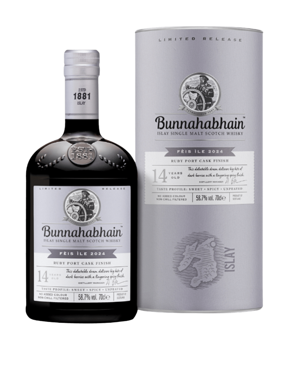 Review: Bunnahabhain Feis Ile 2024 Ruby Port Cask Finish 14 Years